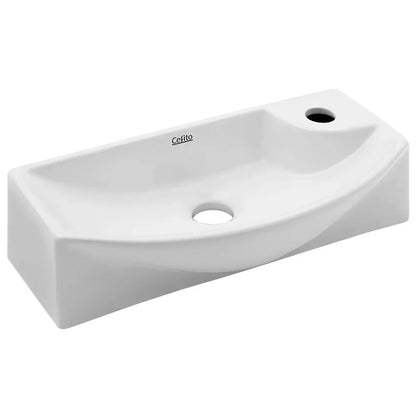 Cefito Bathroom Basin Ceramic Vanity Sink Hand Wash Bowl 45x23cm - Mekamart Australia