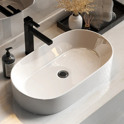 Cefito Bathroom Basin Ceramic Vanity Sink Hand Wash Bowl 52x31cm - Mekamart Australia