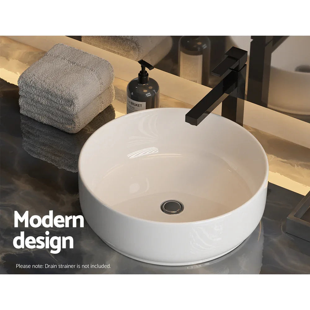 Cefito Bathroom Basin Ceramic Vanity Sink Hand Wash Bowl 35x12cm - Mekamart Australia