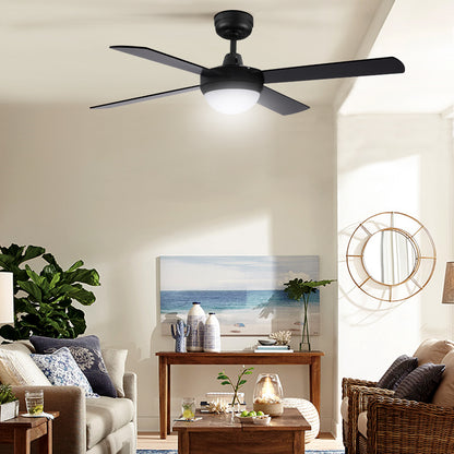Devanti 52'' Ceiling Fan DC Motor w/Light w/Remote - Black