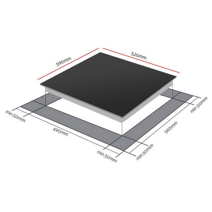 Devanti Induction Cooktop 60cm Electric Cooker