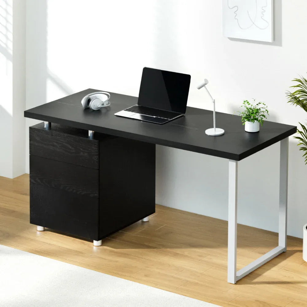 Artiss Computer Desk Drawer Black 140CM - Mekamart Australia