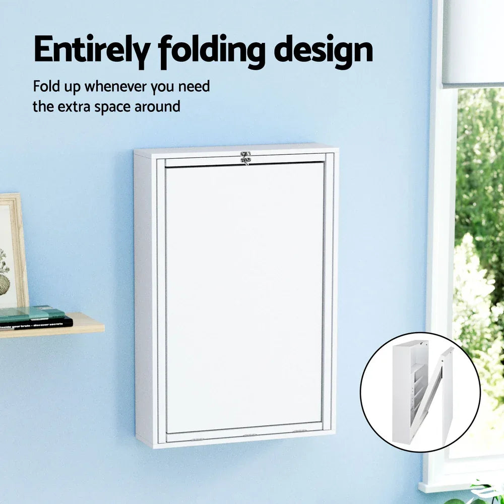 Artiss Computer Desk Bookshelf Wall Mount White - Mekamart Australia