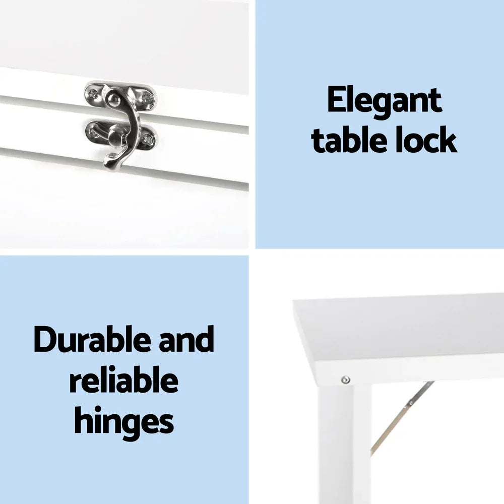 Artiss Computer Desk Bookshelf Wall Mount White - Mekamart Australia