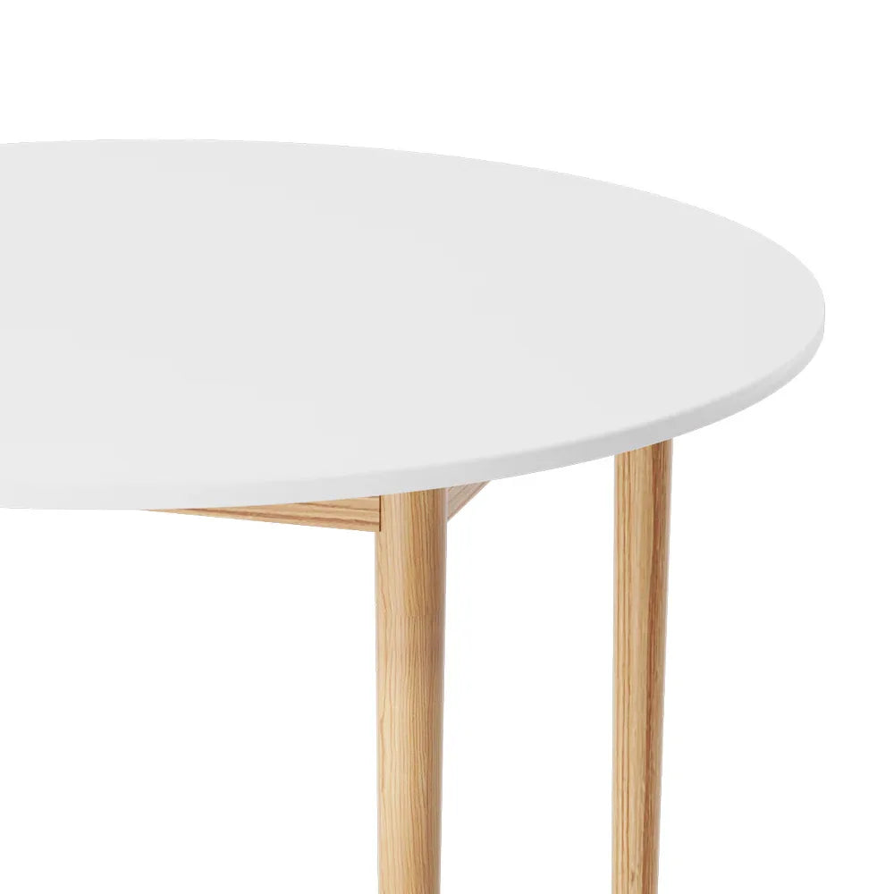 Artiss Dining Table Round White 108CM Diameter Demi - Mekamart Australia