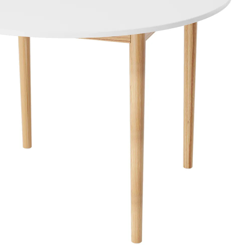 Artiss Dining Table Round White 108CM Diameter Demi - Mekamart Australia