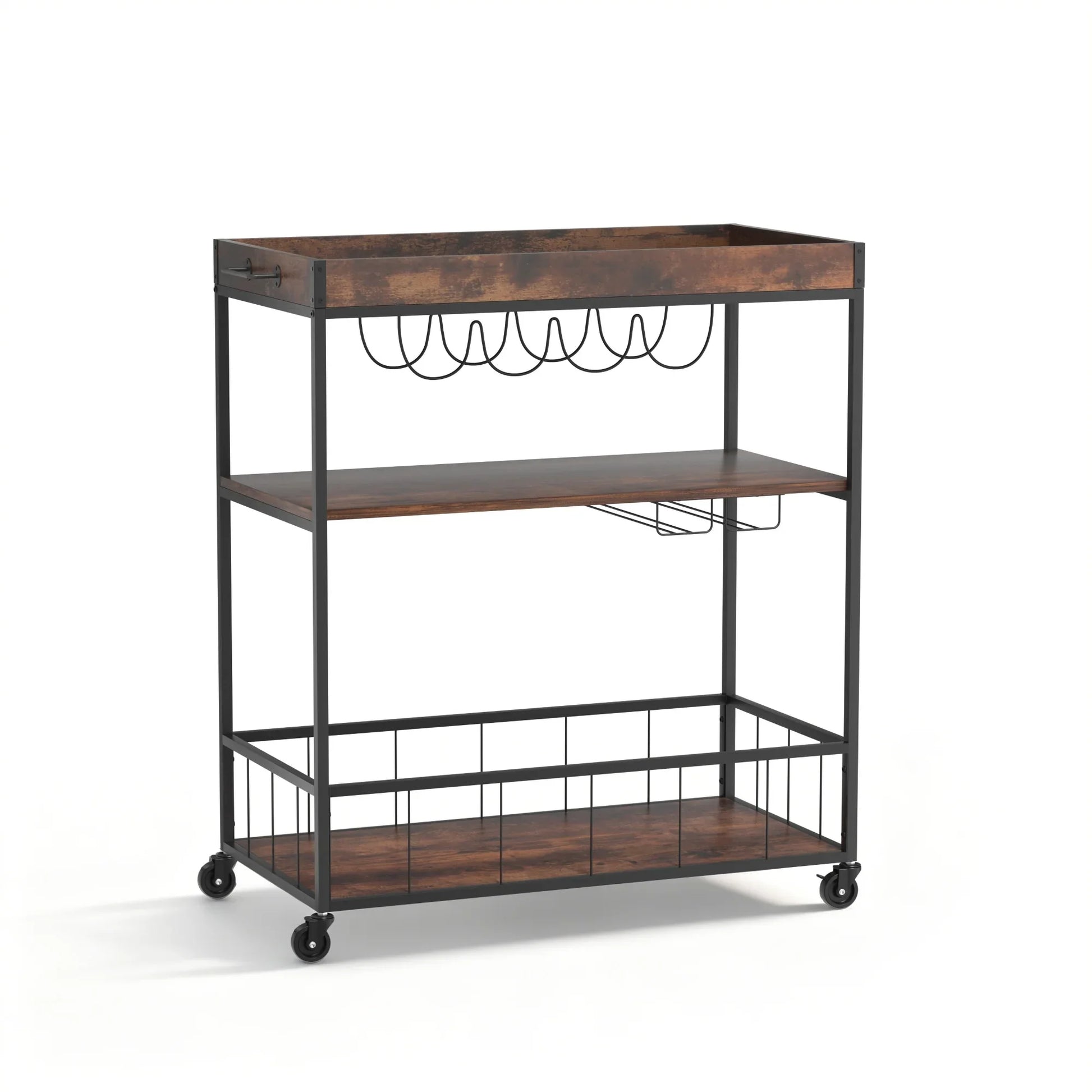 Artiss Kitchen Island Rolling Serving Cart - Mekamart Australia