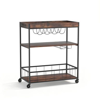 Artiss Kitchen Island Rolling Serving Cart - Mekamart Australia