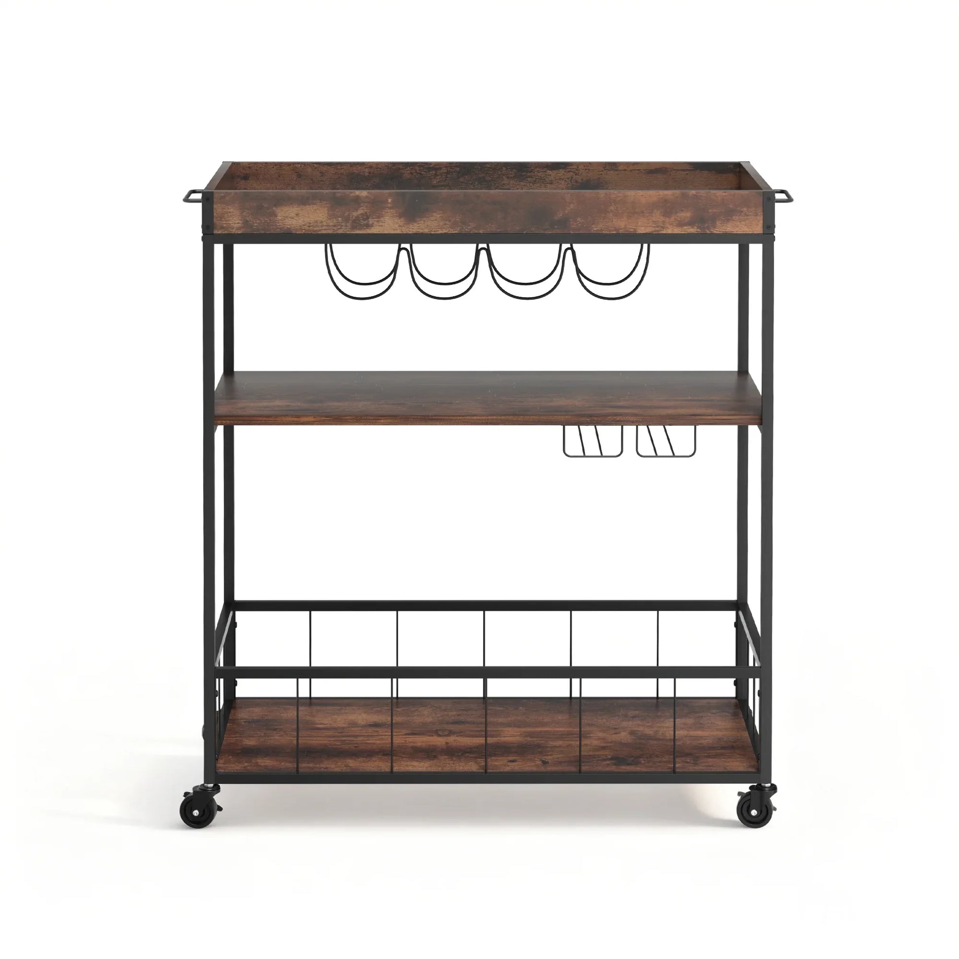 Artiss Kitchen Island Rolling Serving Cart - Mekamart Australia