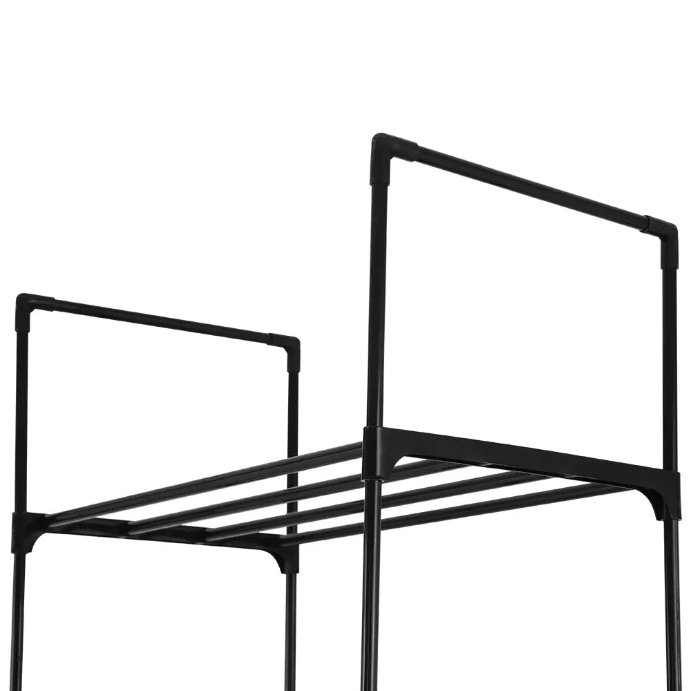 Artiss Shoe Rack DIY Stackable 10-tier Black Dunn - Mekamart Australia