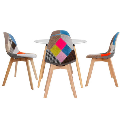 1 Artiss Dining Table and 4 Chairs Set DSW White - Mekamart Australia