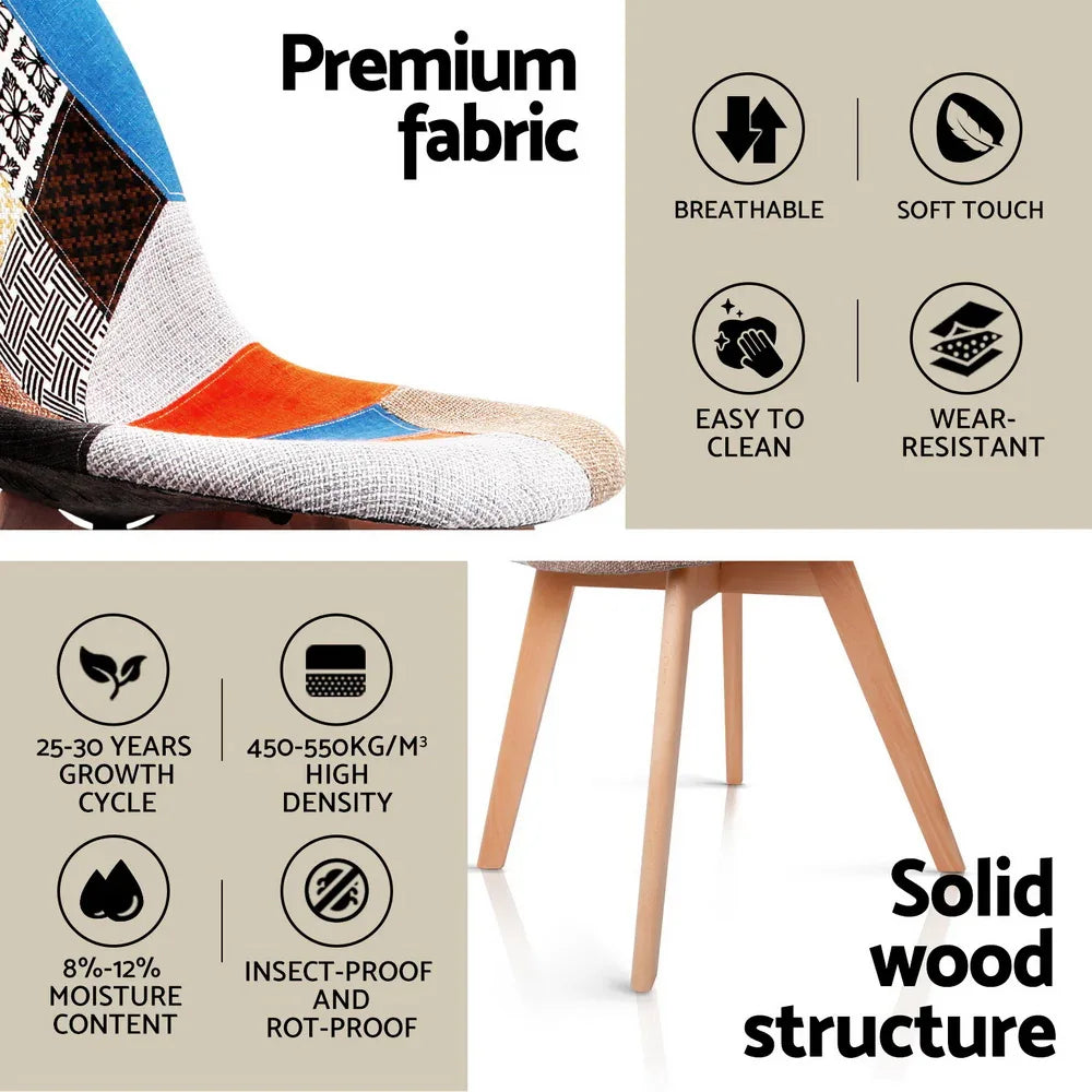 1 Artiss Dining Table and 4 Chairs Set DSW White - Mekamart Australia