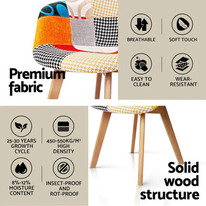 1 Artiss Dining Table and 4 Chairs Set DSW White - Mekamart Australia