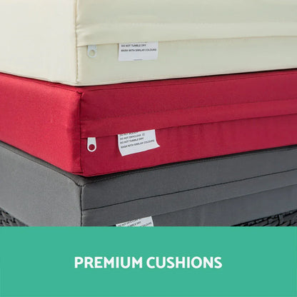 Gardeon Outdoor Dining Set 13 Piece Wicker Table Chairs Setting Black - Mekamart Australia