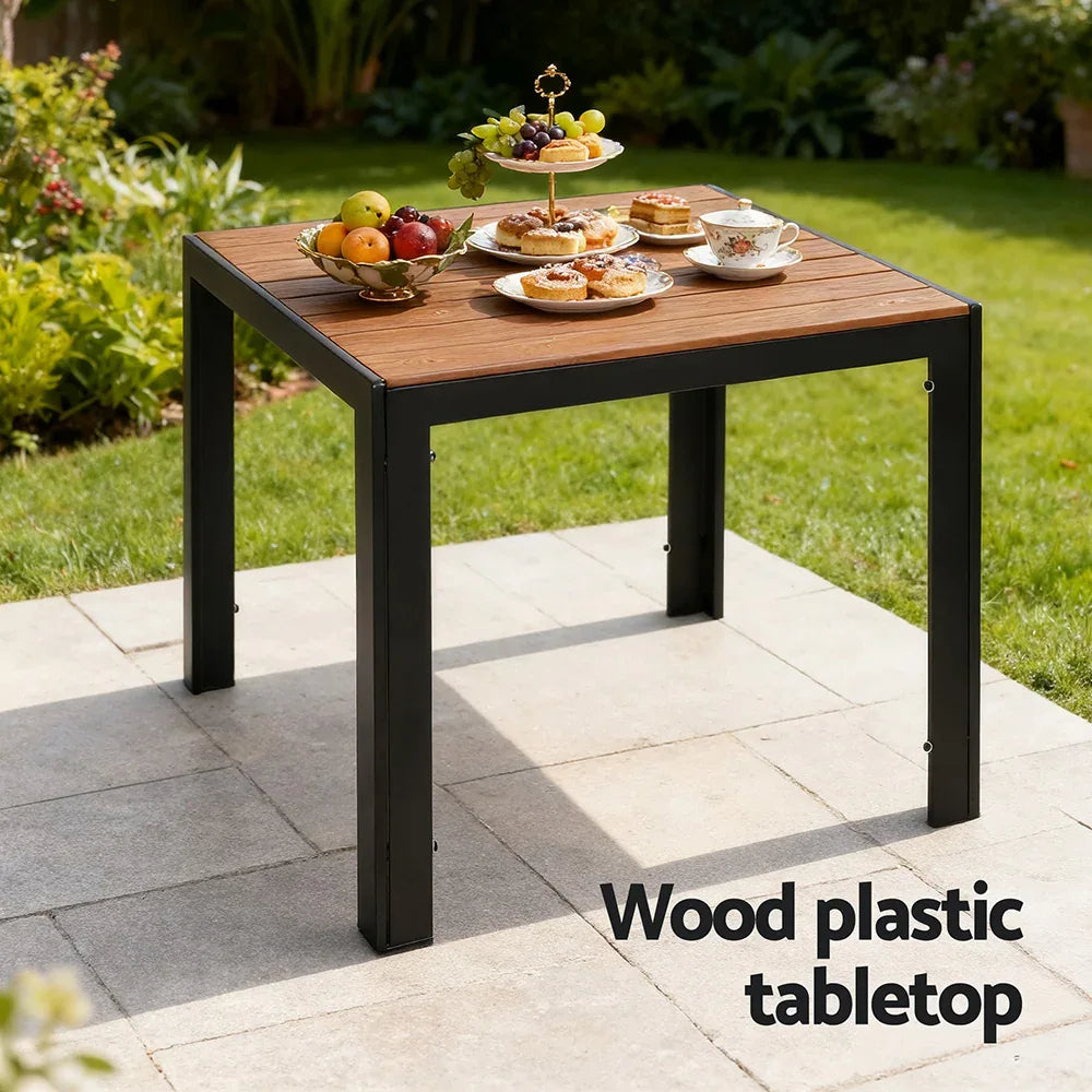 Gardeon 5PCS Outdoor Dining Set Table and Chairs Patio Garden Furniture Bistro Set - Mekamart Australia