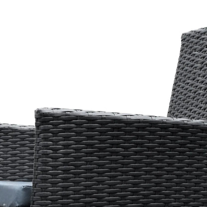 Gardeon Outdoor Dining Set 7 Piece Wicker Lounge Setting Black - Mekamart Australia