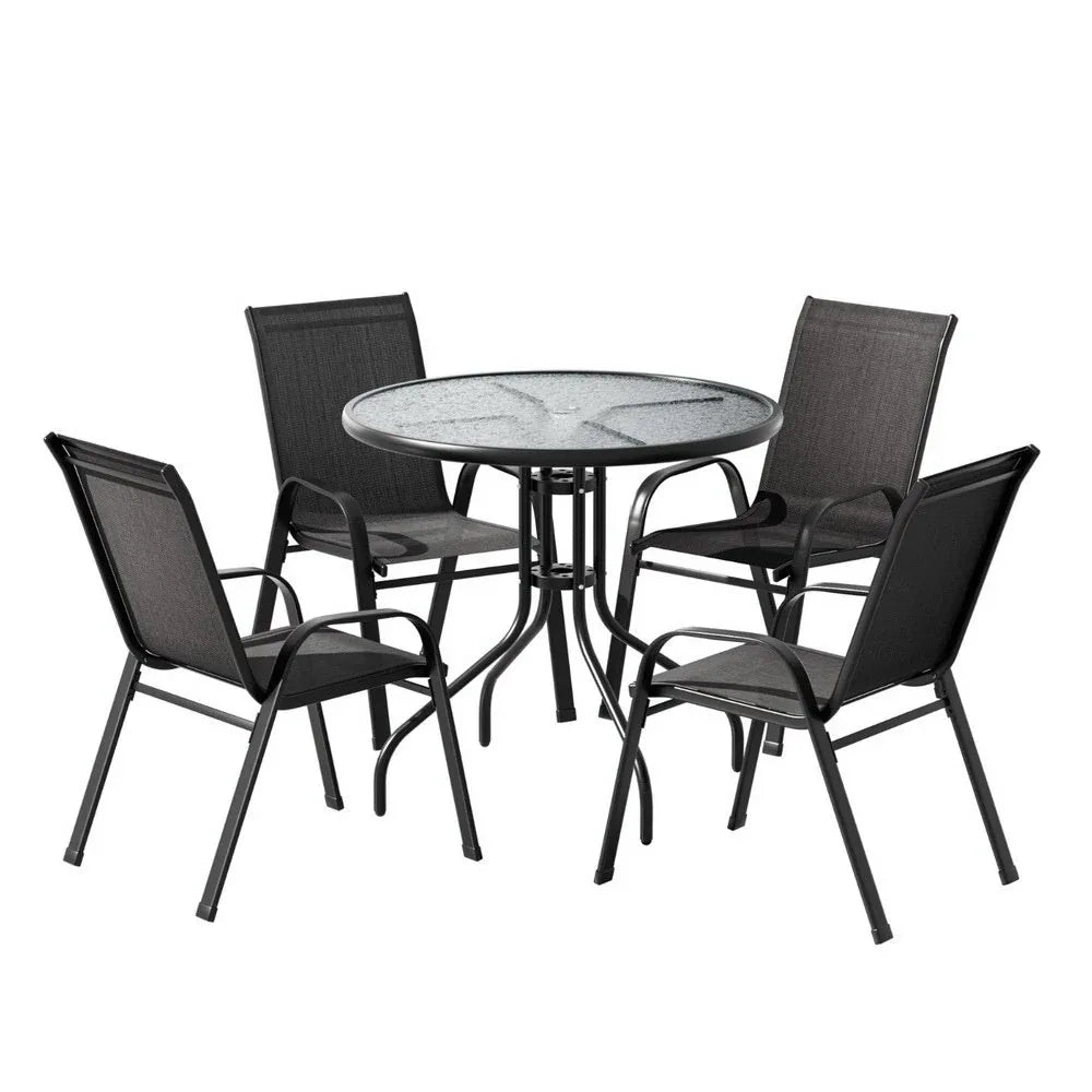 Gardeon Outdoor Dining Set Table and Chairs Patio Garden Furniture Bistro Set - Mekamart Australia