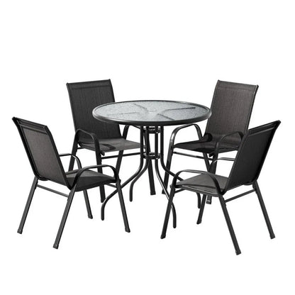 Gardeon Outdoor Dining Set Table and Chairs Patio Garden Furniture Bistro Set - Mekamart Australia