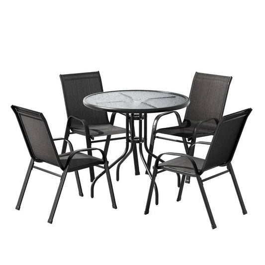 Gardeon Outdoor Dining Set Table and Chairs Patio Garden Furniture Bistro Set - Mekamart Australia