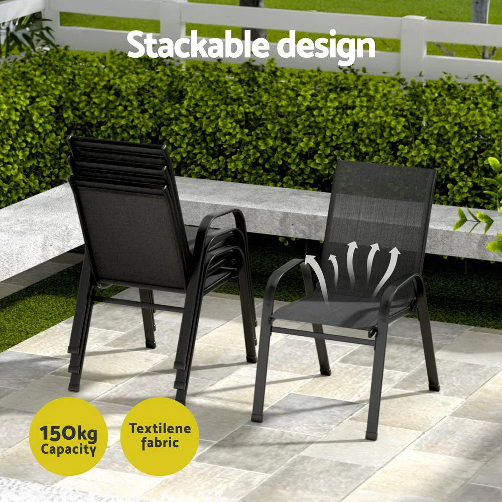 Gardeon Outdoor Dining Set Table and Chairs Patio Garden Furniture Bistro Set - Mekamart Australia