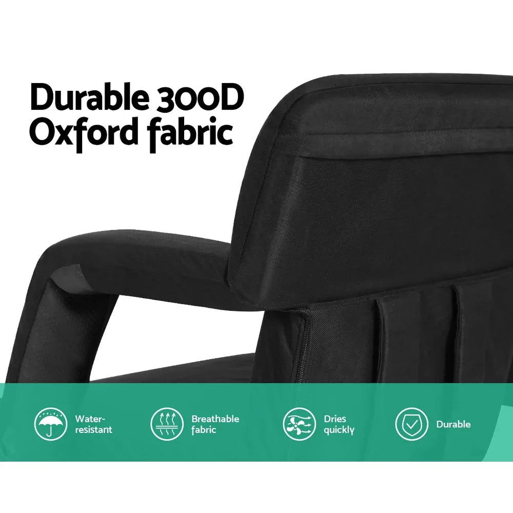 Artiss Lounge Sofa Bed With Armrest Heated Floor Recliner Futon Couch Folding Chair Cushion - Mekamart Australia