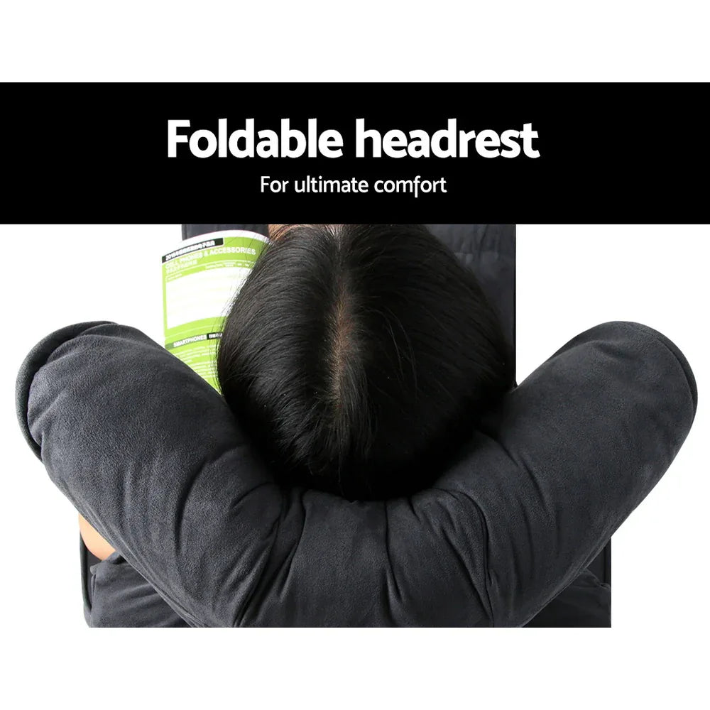 Artiss Floor Lounge Sofa With Armrest Flocking Fabric Charcoal - Mekamart Australia