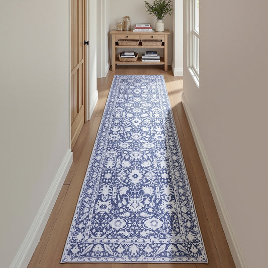 Artiss Hallway Runner Rug 80X300cm Soft Velvet Washable Modern Kitchen Mat