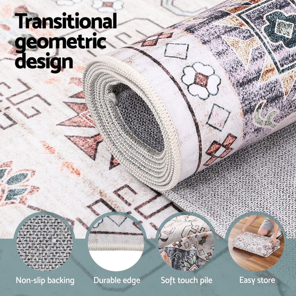 Artiss Washable Floor Rug 240X340cm Large Area Rug Modern Living Room Carpet