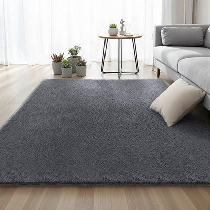 Artiss Floor Rug 160x230cm Plush Area Shaggy Rug Living Room Bedroom Carpet Grey