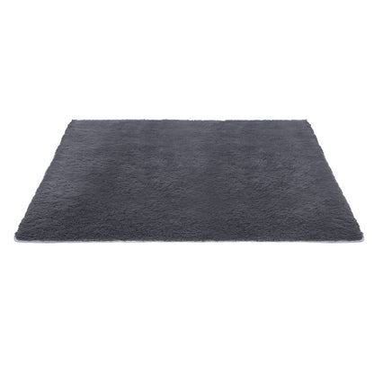 Artiss Floor Rug 200x230cm Plush Area Shaggy Rug Living Room Bedroom Carpet Grey