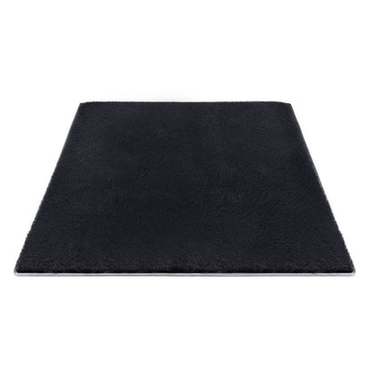 Artiss Floor Rug 200x290cm Plush Area Shaggy Rug Living Room Bedroom Carpet Black