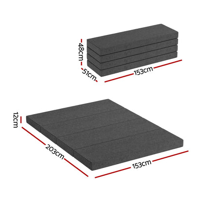 Giselle Bedding Foldable Mattress Folding Foam Mattresses Portable Mat Queen