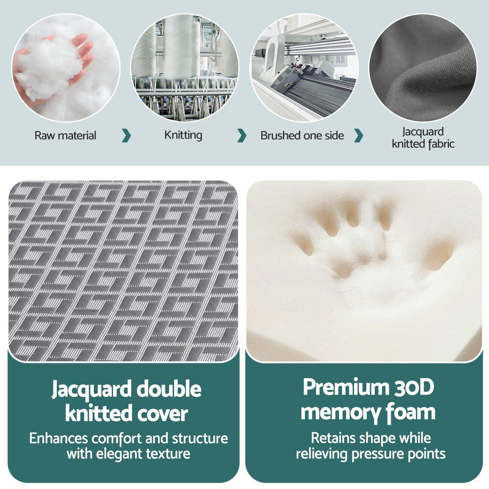 Giselle Foldable Mattress Folding Sofa Bed Trifold Memory Foam Camping Cushion Mat