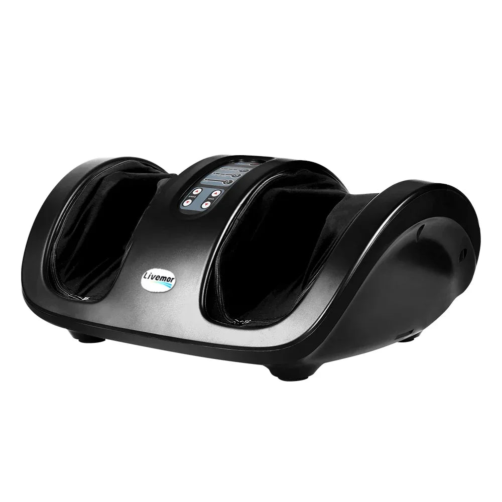 Livemor Foot Massager Shiatsu Massagers Electric Roller Kneading Leg Black - Mekamart Australia