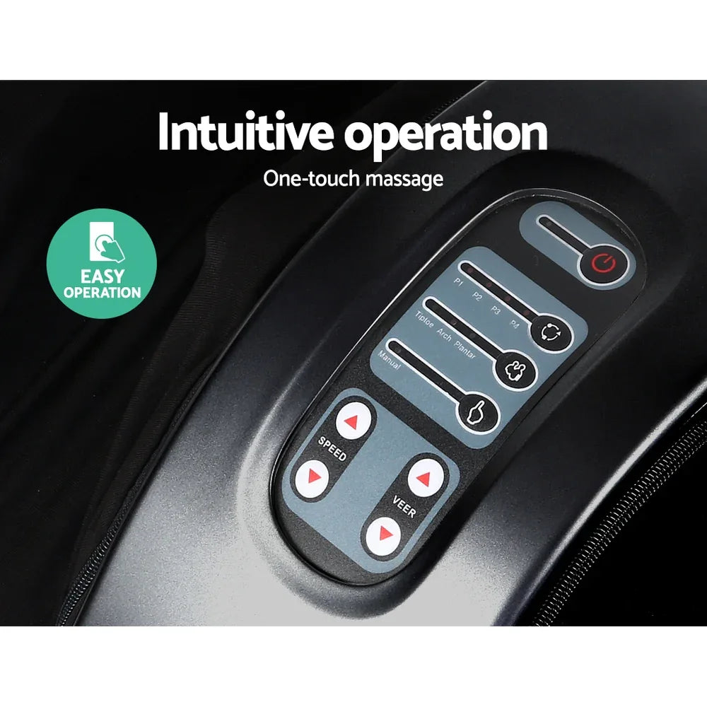 Livemor Foot Massager Shiatsu Massagers Electric Roller Kneading Leg Black - Mekamart Australia