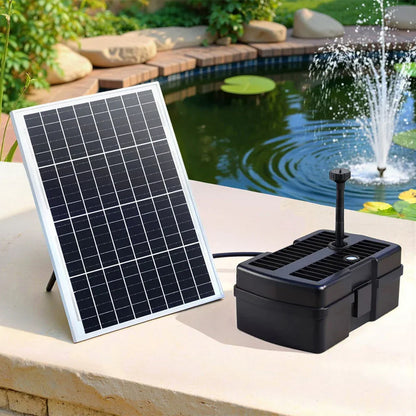 Gardeon Solar Submersible Water Pond Fountain Pump with Filter Box 6FT 1190L/H - Mekamart Australia
