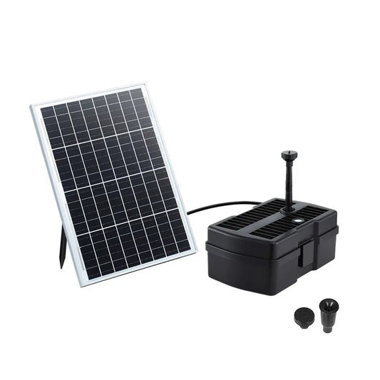 Gardeon Solar Submersible Water Pond Fountain Pump with Filter Box 6FT 1190L/H - Mekamart Australia