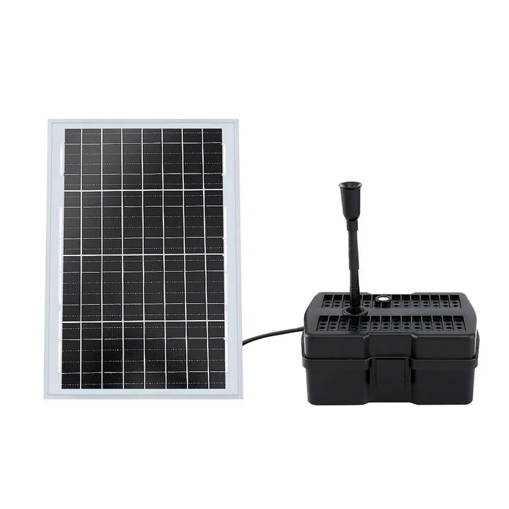 Gardeon Solar Submersible Water Pond Fountain Pump with Filter Box 6FT 1190L/H - Mekamart Australia
