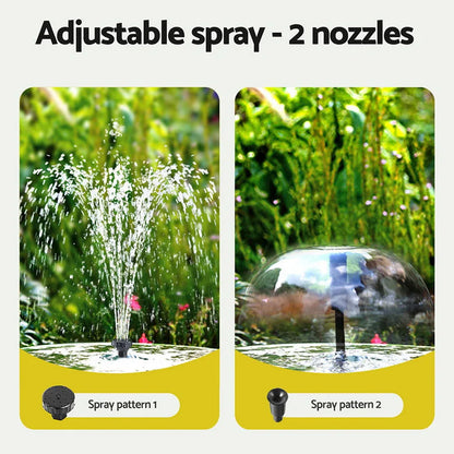 Gardeon Solar Submersible Water Pond Fountain Pump with Filter Box 6FT 1190L/H - Mekamart Australia