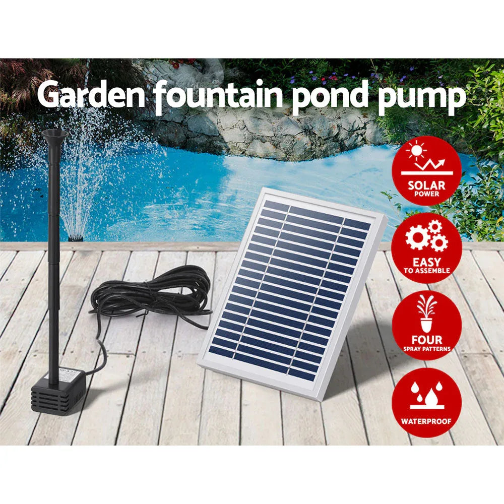 Gardeon Solar Pond Pump Submersible Water Fountain Kit 4.4FT - Mekamart Australia