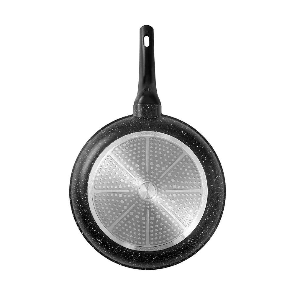 5-Star Chef Non Stick Frying Pan Cast Aluminium Steak Skillet BBQ Cookware 30cm - Mekamart Australia