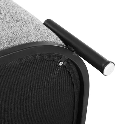 Artiss Ottoman Foot Stool Square Linen Grey - Mekamart Australia