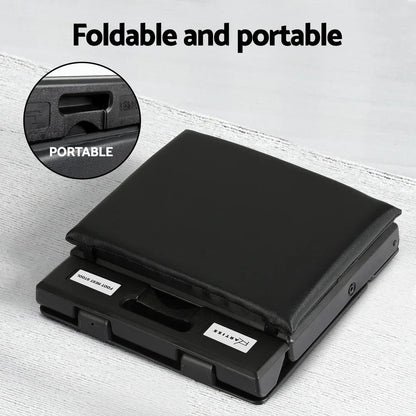 Artiss Foot Rest Stool Office Under Desk Fold Footrest Massage Cushion Pad Black - Mekamart Australia