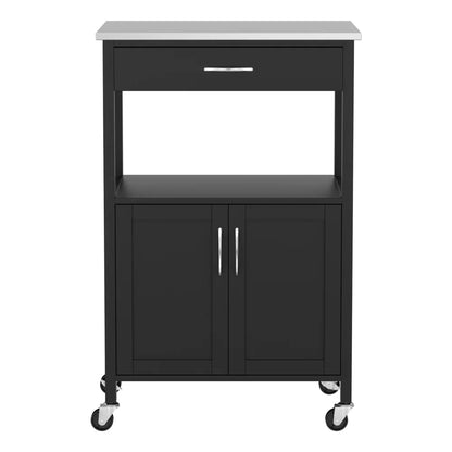 Artiss Kitchen Island Trolley Rolling Serving Cart Storage Drawer Cupboard 60cm - Mekamart Australia