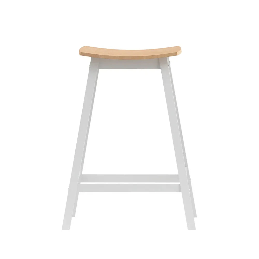 Artiss 2x Bar Stools Wooden Chairs Oak - Mekamart Australia