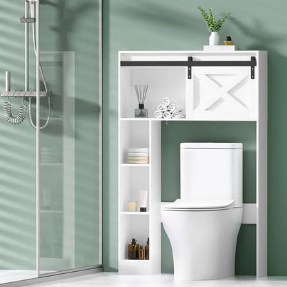 Artiss Bathroom Cabinet Over the Toilet Storage Organiser Laundry Shelf 128cm - Mekamart Australia