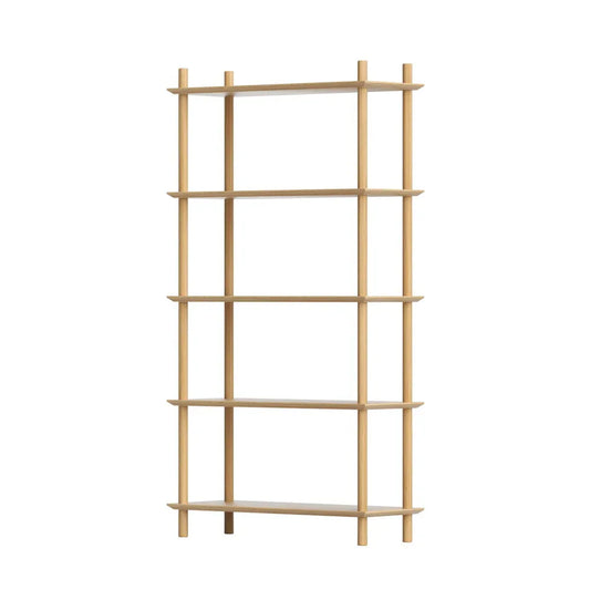 Artiss Bookshelf 5 Tiers Bookcase Display Shelves Wooden Storage Stand Rack Pine