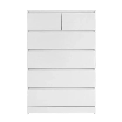 Artiss 6 Chest of Drawers - PEPE White - Mekamart Australia
