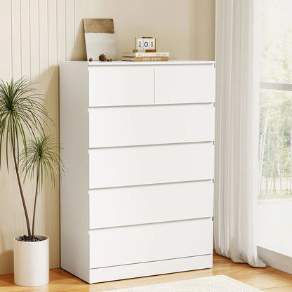 Artiss 6 Chest of Drawers - PEPE White - Mekamart Australia