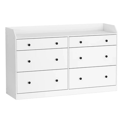 Artiss 6 Chest of Drawers - PETE White - Mekamart Australia